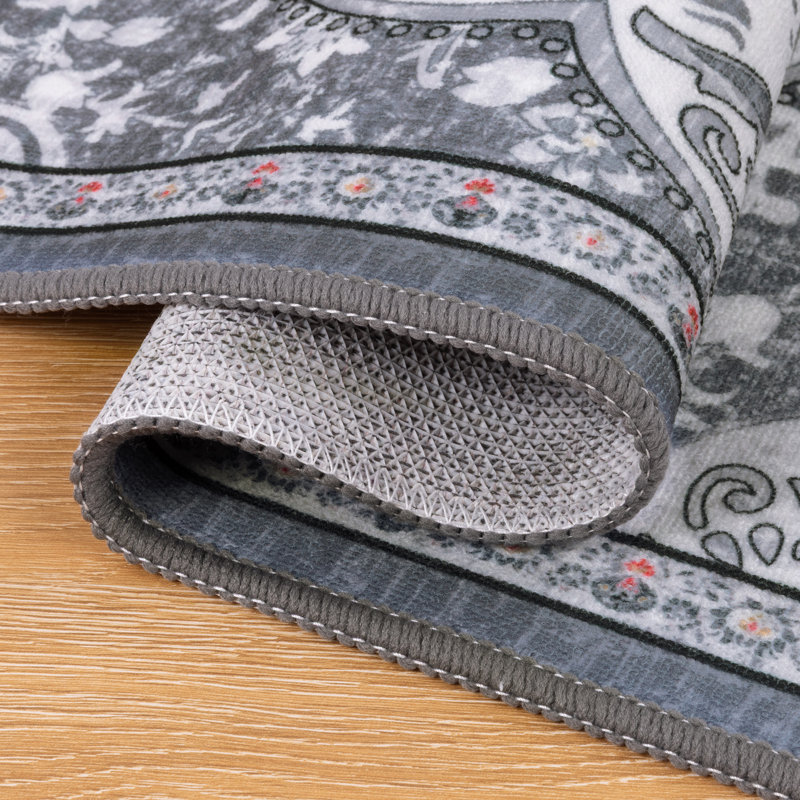 Machine Washable Non-Slip Kitchen Mat, Gray