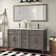 Monadnock 60" Double Bathroom Vanity Set with Mirror