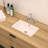 18"x12" White Ceramic Rectangular Undermount Bathroom Sink with Overflow