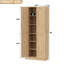 Armoire de rangement Arch 23,6 po - 4 portes en bois, tablettes réglables, autoportante pour la salle à manger / salon-2092376509