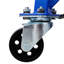 Roues de 300 lb pour ciseaux à pédale de levage pour motocyclettes, couleur bleue