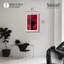 Décoration murale glamour "Lune sanglante" par Notoriart, cadre blond, 25 x 37-319255769-319255782