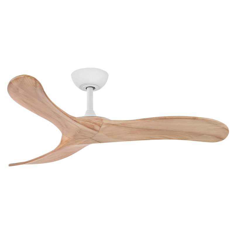 Hinkley Fan Swell 48" Smart Fan, 48" Wide, Natural, Matte White