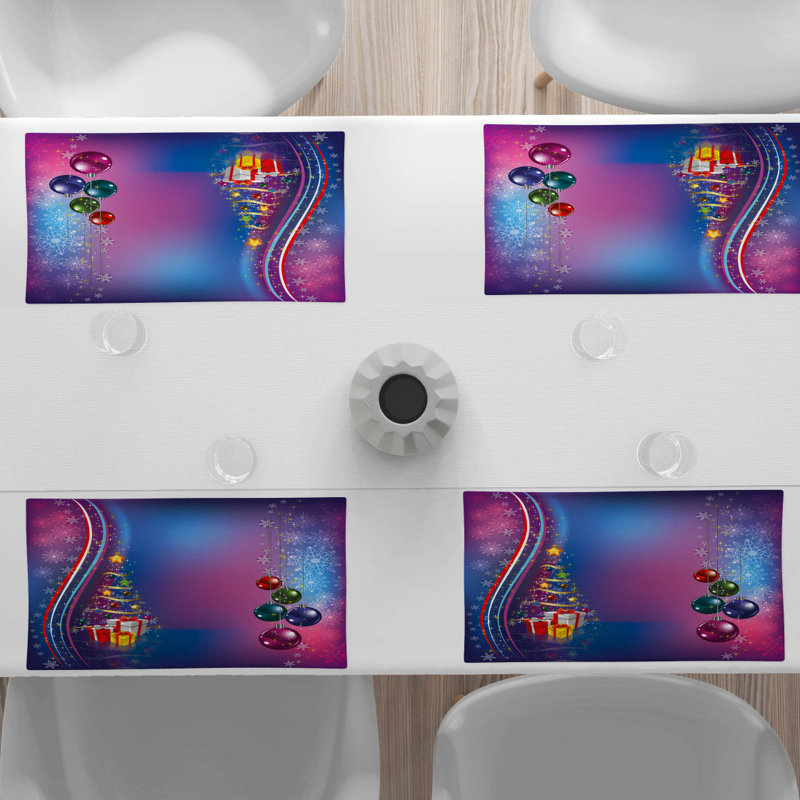 Polyester Abstract Rectangle Placemat