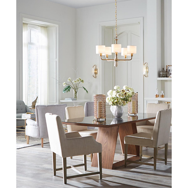 Perth 5 Light Metal Dimmable Chandelier