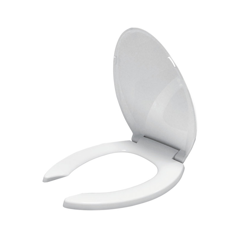 Elongated Open Front Slow Close Toilet Seat with Lid