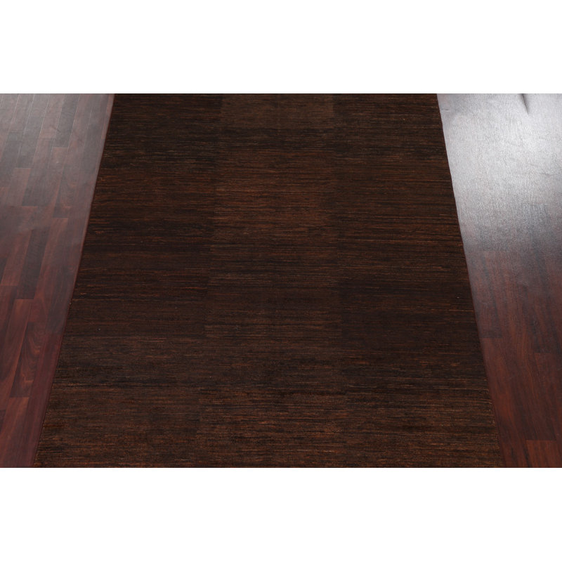 Tapis brun fait à la main Gabbeh