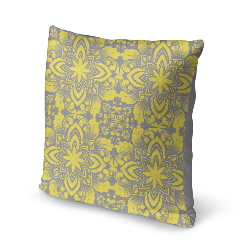 Luxury Geometric Outdoor Reversible Throw Pillow, 18'' x 18''