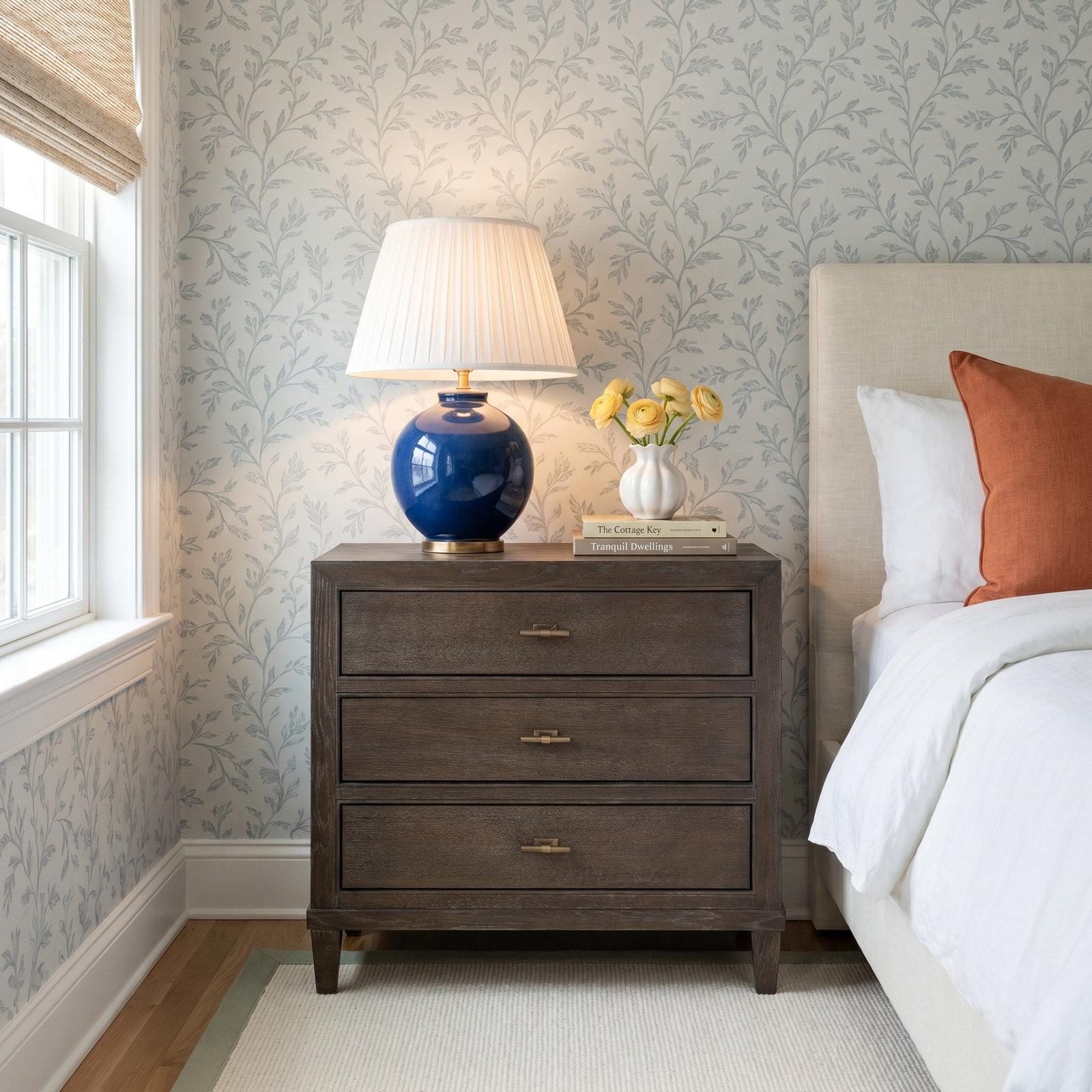 Saratoga 3-Drawer Oak Nightstand