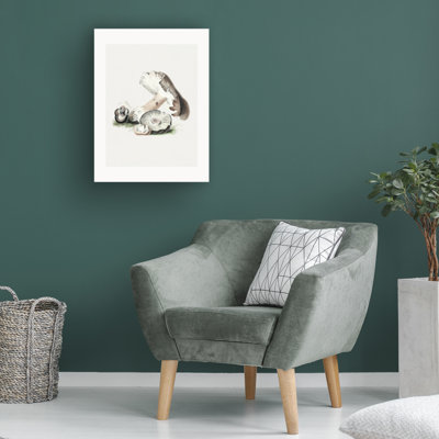 Vintage Agaricus Augustus, impression sur toile