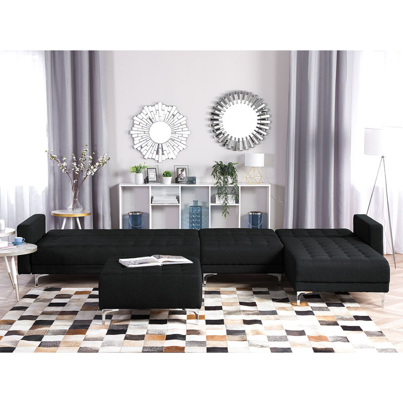 Finnegan 5 Seater Sofa Bed, Right Hand Facing, Graphite