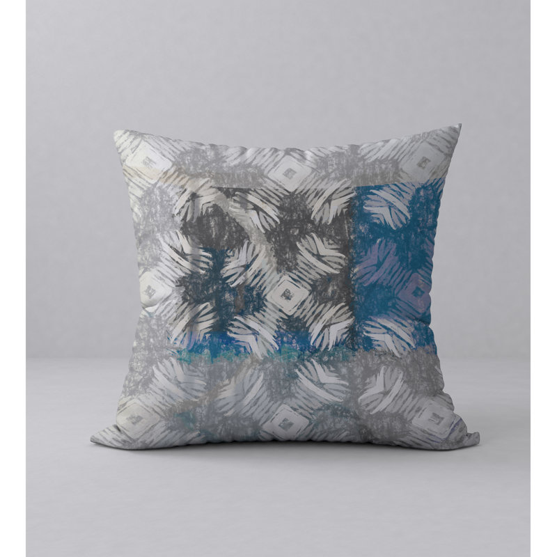 Abstract Reversible Throw Pillow, 18" x 18"