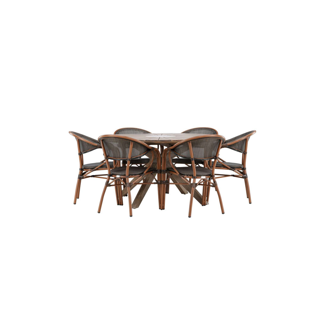 Chambly Round 6 - Person Dining Set