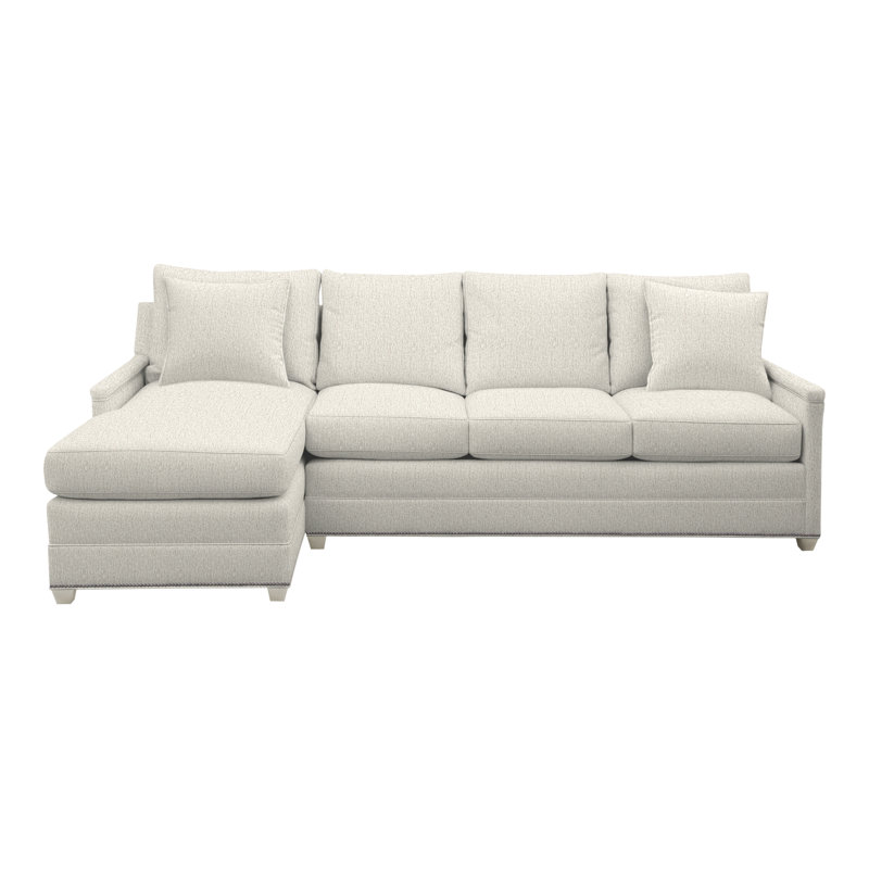 Canapé modulaire 2 pièces Connelly Springs, Chenille Nompton Snow Crypton®, Wrenn, Oui