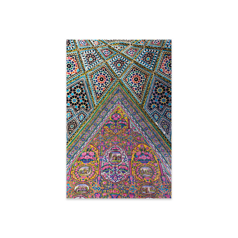 Mosquée Nasir-Al Molk, Shiraz, l'Iran, impression de carrelage extérieur sur verre acrylique