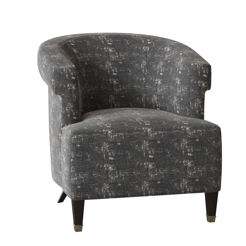 Madame Barrel Chair, Filigree Ivory, American Walnut
