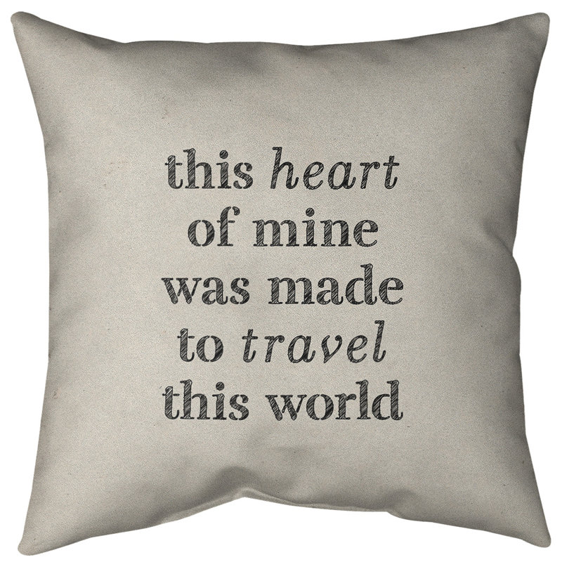 Reversible Throw Pillow, 28" x 28", White/Black