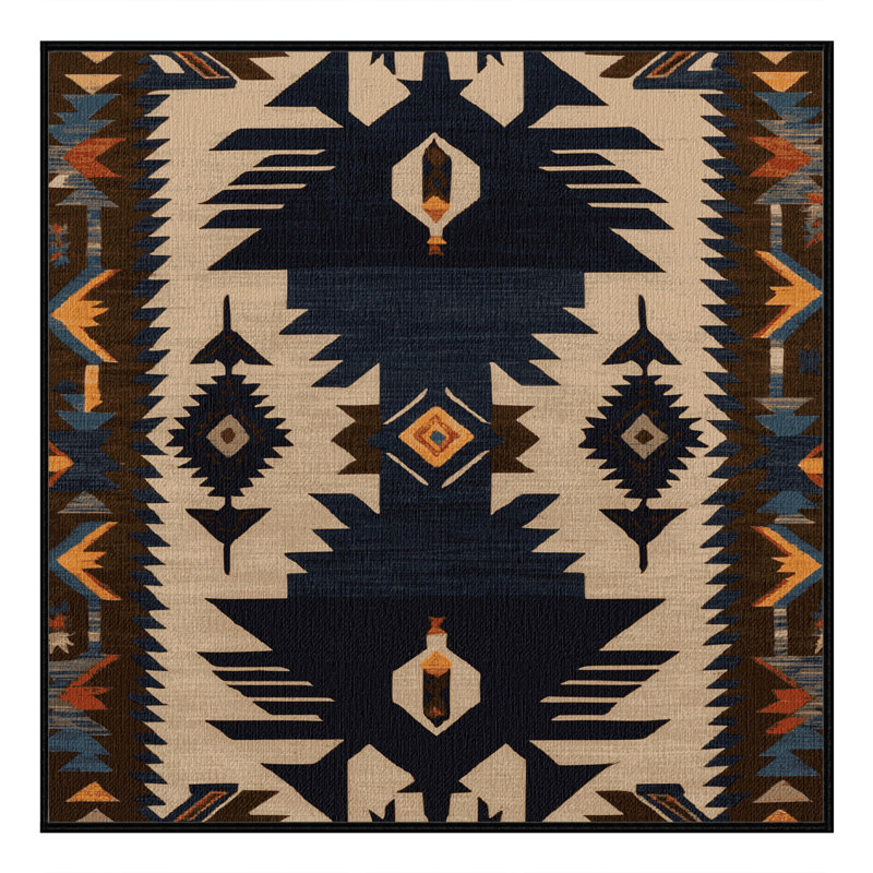  Tapis lavable Raven and Crow, Carré 4 pi