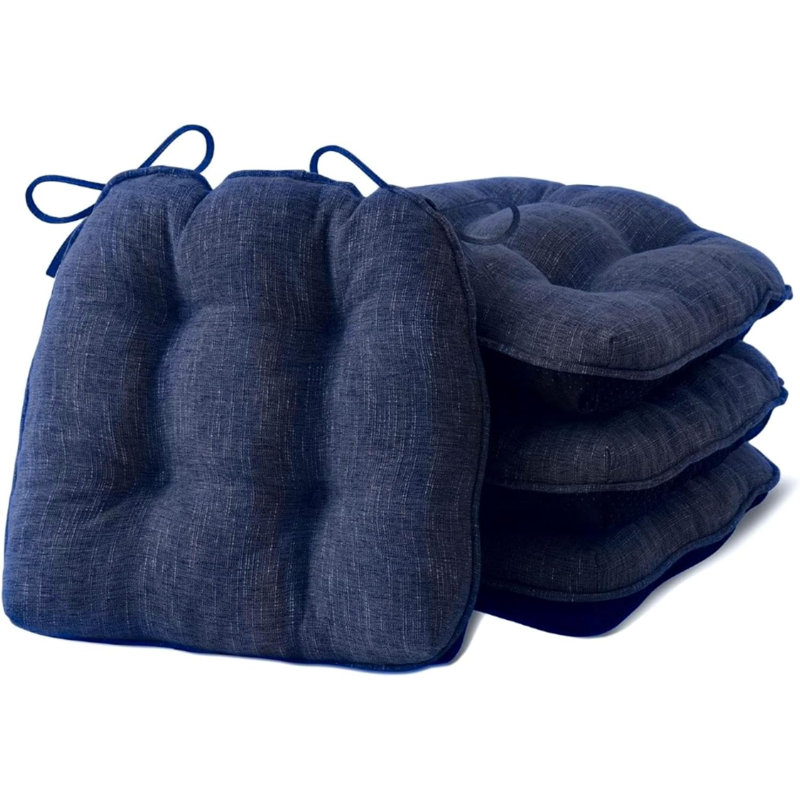 Coussins de chaise pour chaises de salle à manger, ensemble de 4, coussins de chaise de cuisine, coussins de chaise