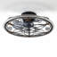 Ventilateur de plafond encastré discret de 51 cm (20 po) avec motif floral, éclairage DEL et télécommande