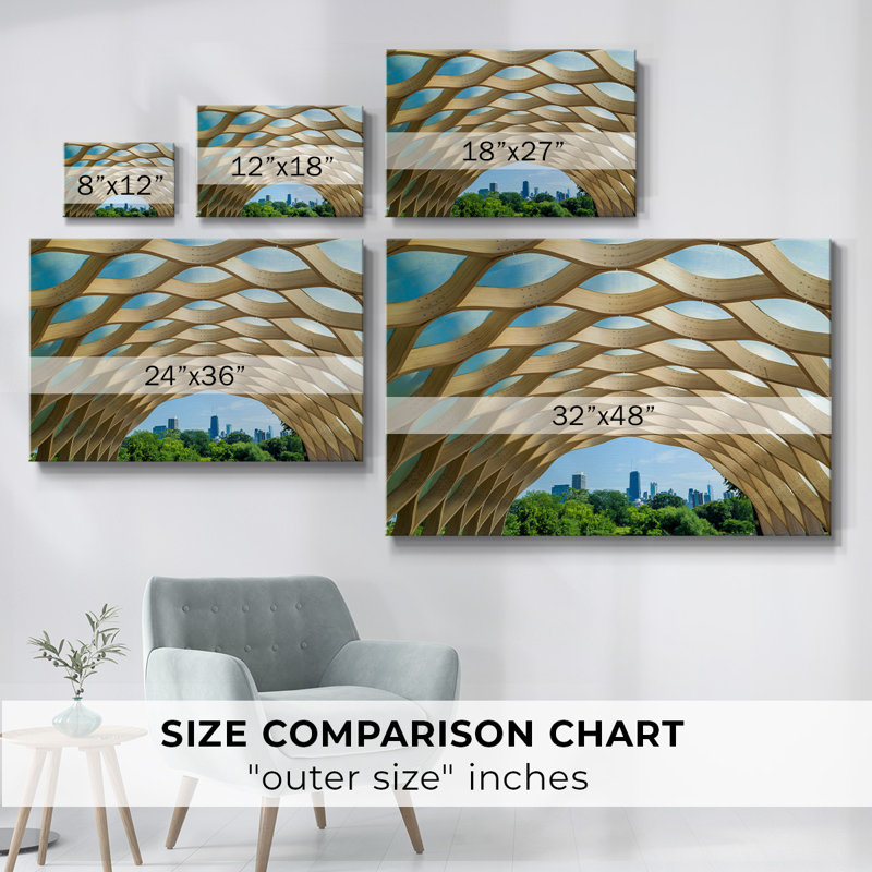 Chicago Gardens sur impression sur toile, H 40 po x l 60 po x P 1,5 po