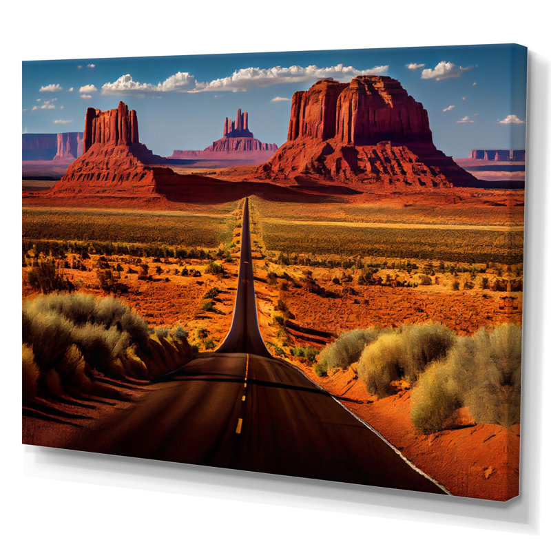 Monument Monument Navajo Spirit - paysages, impressions d'art mural, Toile tendue, H 34 po x l 44 po x P 1,5 po