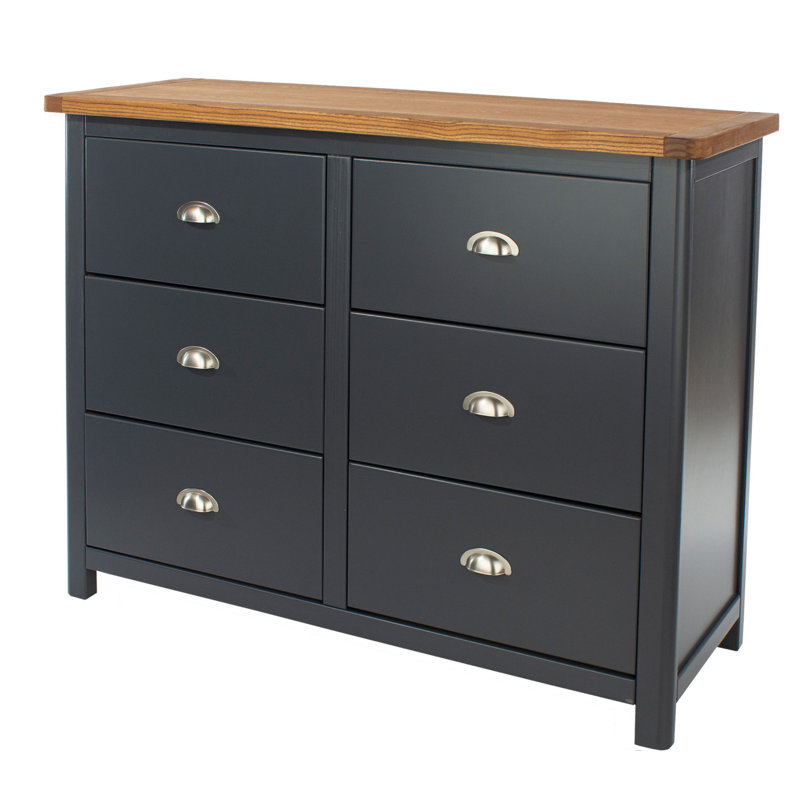 Sato 110cm W 6 - Drawer Chest of Drawers