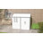 8' x 6' Outdoor Storage Shed, Metal Garden Shed with Window & Double Lockable Door, Outdoor Tool Shed Storage with Sloped Roof for Backyard, Patio, Garage, Lawn, White