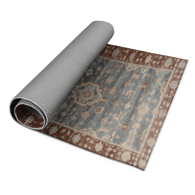 Overdyed Gray Indoor and Outdoor Area Rug, Rectangle 2' x 3'