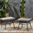 Outdoor Gray In Modern Style - Iron + Plastic, 23.28" D X 17.33" W 15.44" H, Water- Cushions With Tie, Versatile Side Chair Iron+Plastic For Use Look, 23.28 Depth, Cushions, Piece, Assembly Needed