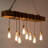 Smither 8 - Light Kitchen Island Rectangle Pendant with Rope Accents
