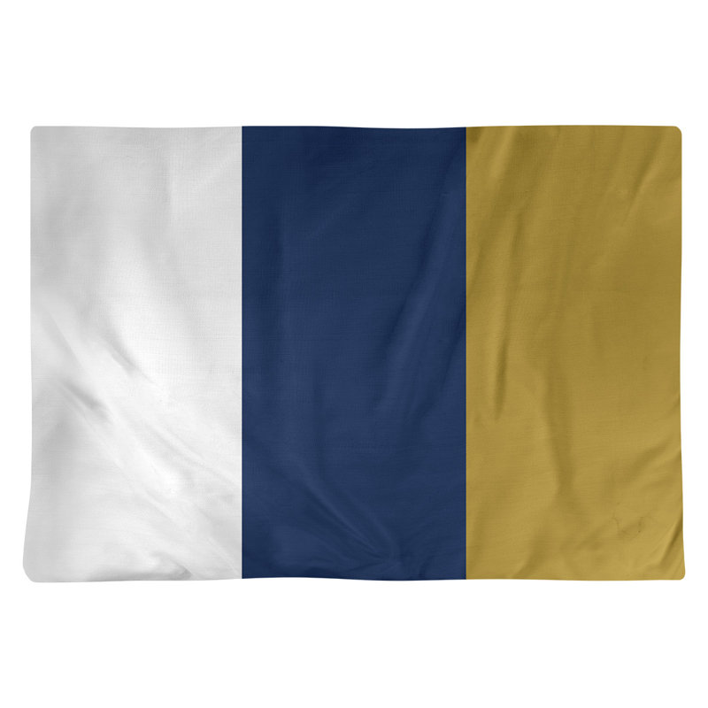 Récapitulatif en coton 18 po milwaukee baseball, Blanc / bleu marine / or