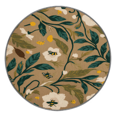 Tapis brun lavable à la machine
