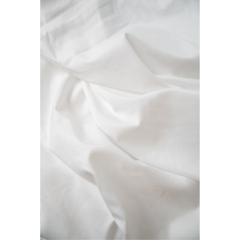 Ensemble de draps 5 pièces hypoallergéniques, L 80 po x l 76 po, Blanc