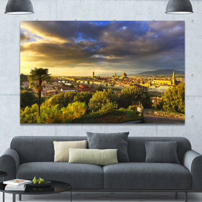 " Florence Sunset Aerial View "
