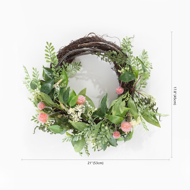 Couronne en PVC 21 po Sweetgum and Mandarin