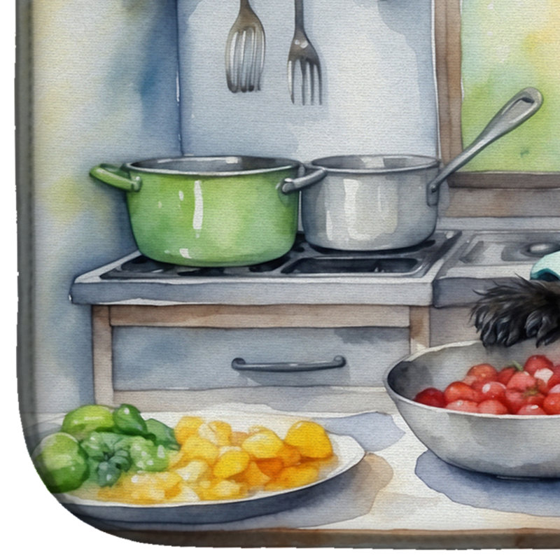 Tapis de séchage Affenpinscher The Chef