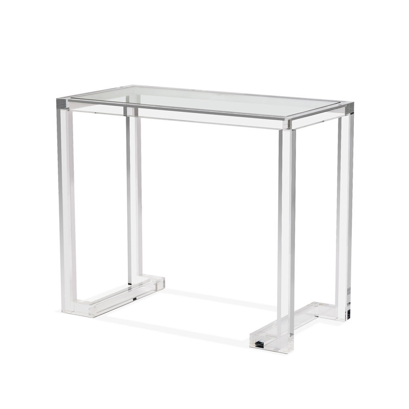 Ava 36'' W Glass Console Table