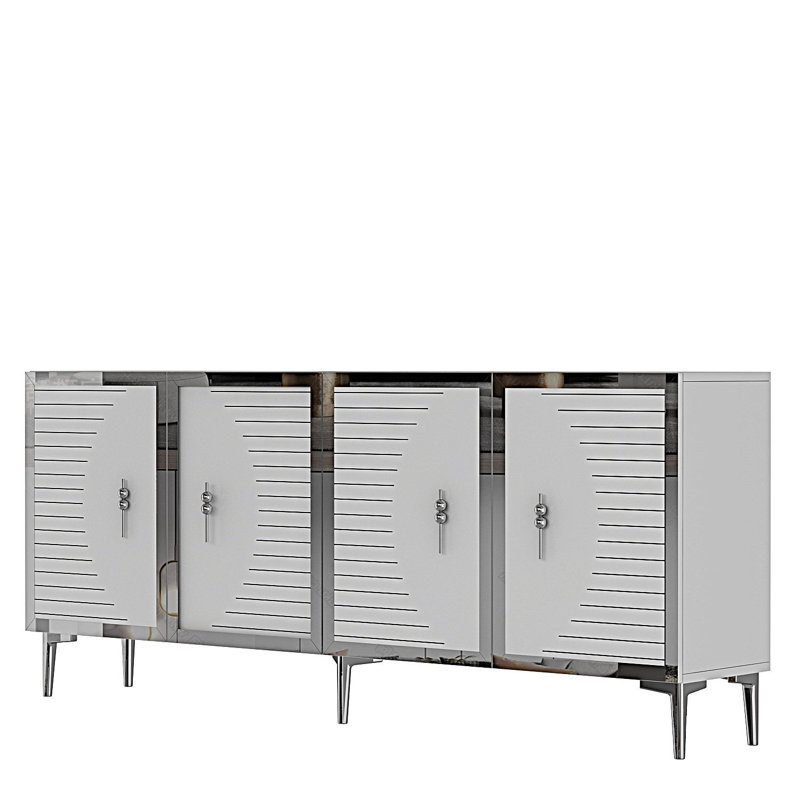 Console, Blanc, Blanc / argenté