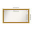 Townhouse Gold Non-Beveled Bathroom Wall Mirror-1016737337