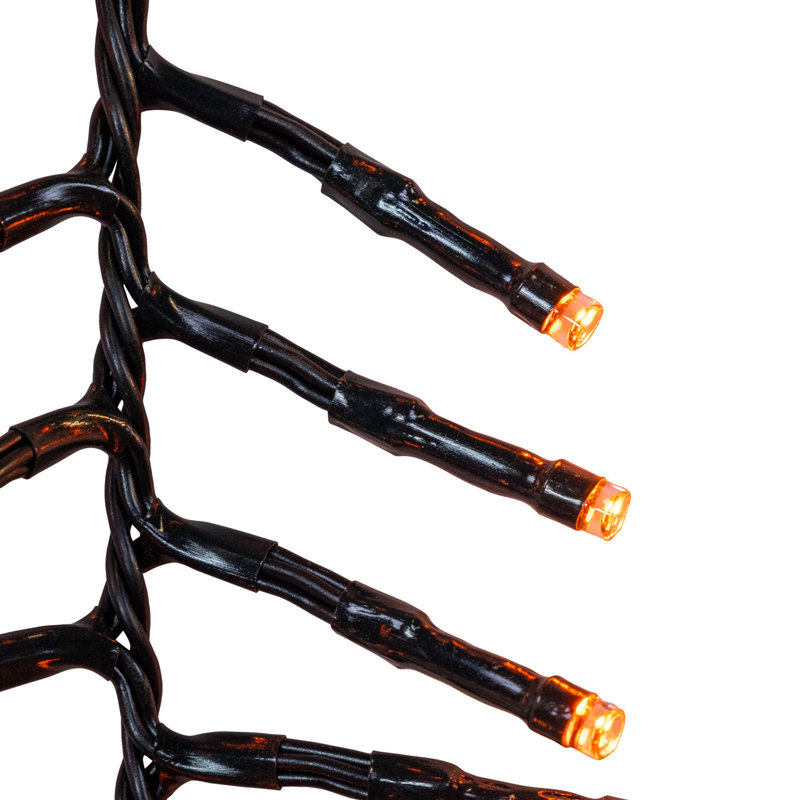 Guirlande lumineuse DEL multifonction bicolore orange et violette Kurt Adler 16' 480L