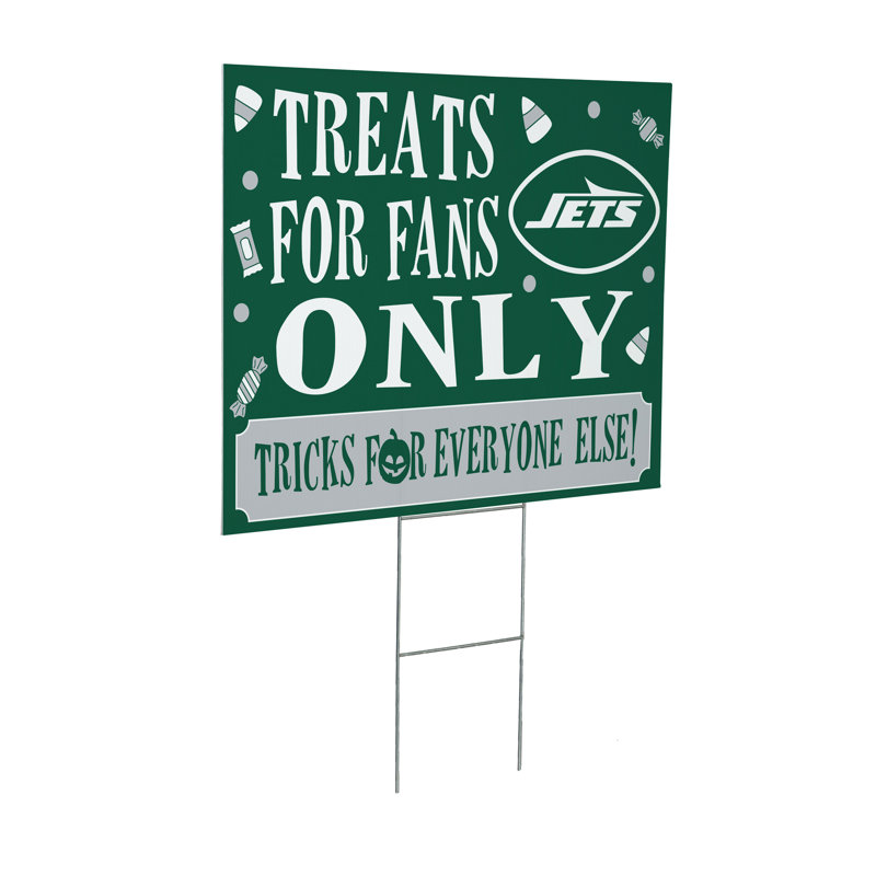 Enseigne de cour des Bruins de Boston, friandises d'Halloween pour les fans, Jets de New York