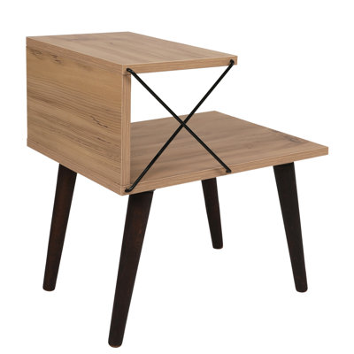 Hovig 50cm W Manufactured Wood Bedside Table