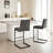 Bar Stool - Speckled Textured Fabric with Vertical Tufted Backrest, , Sturdy Metal Frame & Footrest for Kitchen Island & Home Bar,2 Sets-505071409