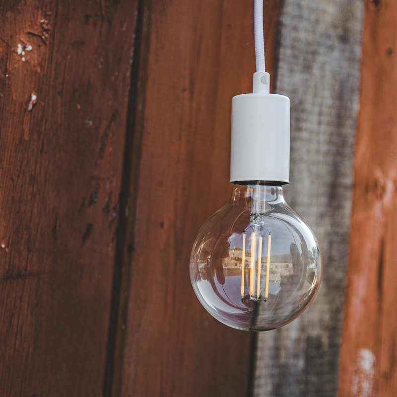 Figlio 5 - Light Bulb Pendant, White