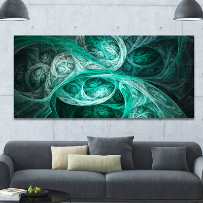 Mystic Turquoise Fractal, impression sur toile tendue