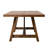 Rectangular Wooden Dining Table With Trestle Base In Brown