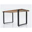 Table basse rustique en bois massif à bord naturel de 99 cm (39 pouces) pour salon, Furnish Home Store Paris