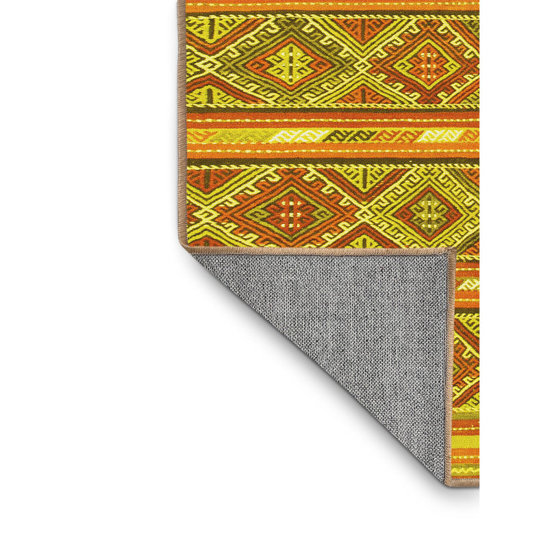 Washable Oriental Indoor Rug, Rectangle 5' x 8'
