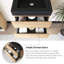 Meuble-lavabo mural 24 po avec lavabo à surface solide intégré-1115953249